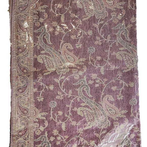 Pashmina Silk Scarf - New packaging. Raspberry Pink / Tan - Inventory Reduction - Picture 2 of 2